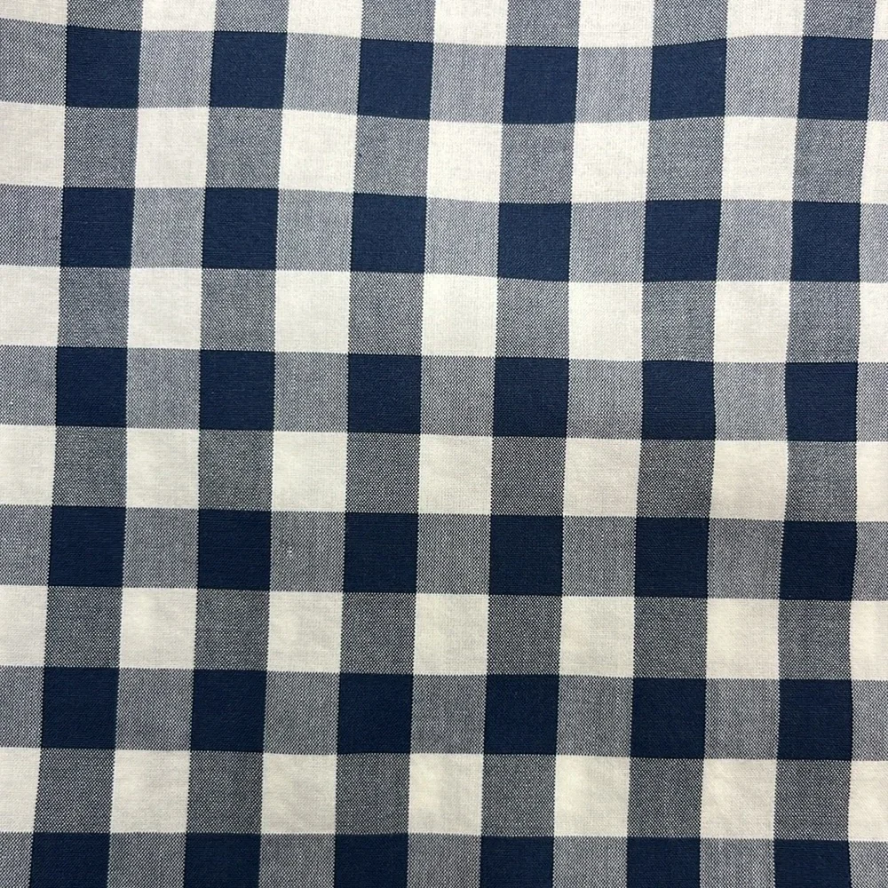 Blue and White Checkered Men's Shirt
